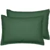 Sensei Maison Lot de 2 taies d'oreiller en flanelle de coton Lichen 50x70 cm