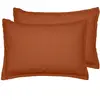 Sensei Maison Lot de 2 taies d'oreiller en flanelle de coton Auburn 50x70 cm