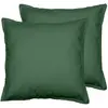 Sensei Maison Lot de 2 taies d'oreiller en flanelle de coton Lichen 65x65 cm