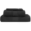 Sensei Maison Ensemble de bain 3 pièces Noir