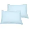 Sensei Maison Lot de 2 taies d'oreiller en coton  nuage 50x70 cm