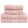 Sensei Maison Ensemble de bain 4 pièces en coton Poudre