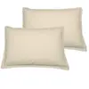 Sensei Maison Lot de 2 taies d'oreiller en coton  ficelle 50x70 cm