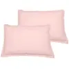 Sensei Maison - Lot de 2 taies d'oreiller en Coton Studio - 50x70 cm - Poudre