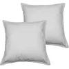 Sensei Maison - Lot de 2 taies d'oreiller en Coton Studio - 65x65 cm - Gris Perle