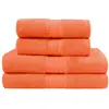 Sensei Maison Ensemble de bain 4 pièces en coton Corail