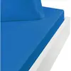 Sensei Maison Drap housse en coton bonnet 30 cm  océan 120x190 cm