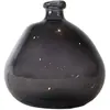 Sensei Maison Vase en verre recyclé Anthracite 23 cm