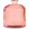 SENSEI MAISON - Vase en verre recyclé strié h 18 cm KOKILLE - 18 cm - Pétale