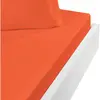 Sensei Maison Drap housse en coton bonnet 30 cm  corail 90x190 cm
