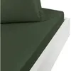 Sensei Maison Drap housse percale coton pour lit articulé Eucalyptus 160x200 cm