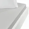 Sensei Maison Drap housse jersey coton peigné extensible bo gris perle 80x200 cm