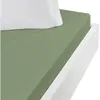 Sensei Maison Drap housse jersey coton peigné extensible bo sauge 180x200 cm