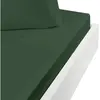 Sensei Maison Drap housse en coton bonnet 30 cm  lichen 180x200 cm