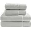 Sensei Maison Ensemble de bain 4 pièces en coton peigné  Gris Perle