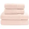 Sensei Maison Ensemble de bain 4 pièces en coton peigné  Poudre