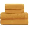 Sensei Maison Ensemble de bain 4 pièces en coton Caramel