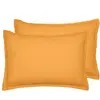Lot de 2 taies d'oreiller en coton  caramel 50x70 cm