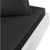 Drap-housse percale coton pour lit articulé Anthracite 140x190 cm