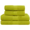 Sensei Maison Ensemble de bain 4 pièces en coton Citronelle