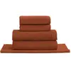 Sensei Maison Ensemble de bain avec tapis 5 pièces  auburn