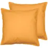 Lot de 2 taies d'oreiller en coton  caramel 65x65 cm