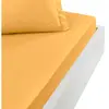 Drap housse en coton bonnet 30 cm  caramel 180x200 cm