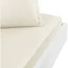 Drap housse en percale de coton Ecru 80x200 cm