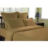 Drap Housse Uni Percale EASY CARE 80 fils/cm² SENSEI SOFT Taupe 90x200