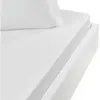 Drap housse en flanelle de coton bonnet 30 cm blanc 80x200 cm