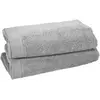 Sensei Maison - Lot de 2 draps de Bain 500 g/m² Studio - 70x130 cm - Gris Perle