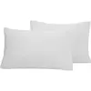 Sensei Maison Lot de 2 taies d'oreiller en gaze de coton  blanc 50x70 cm