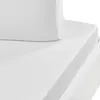 Drap housse uni en satin de coton Blanc 90x190 cm