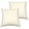 Sensei Maison - Lot de 2 taies d'oreiller en Coton Studio - 65x65 cm - Ecru