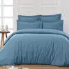 Drap housse en percale de coton Cobalt 140x190 cm