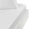Sensei La Maison du Coton Drap housse en percale bonnet 40cm Blanc 90x200 cm
