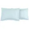 Sensei Maison Lot de 2 taies d'oreiller en percale de coton nuage 50x70 cm