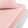 Sensei Maison Drap housse en percale bonnet 40cm Poudre 180x200 cm