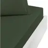 Sensei Maison Drap housse en percale bonnet 40cm Eucalyptus 140x190 cm