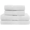Sensei Maison Ensemble de bain 4 pièces en coton Blanc