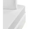 Sensei Maison Drap housse satin de coton bonnet 40 cm Blanc 140x200 cm