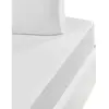 Sensei Maison Drap housse satin de coton bonnet 40 cm Blanc 160x200 cm
