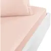 Drap housse en percale de coton Poudre 90x190 cm