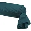 Taie de traversin en percale Petrol 45x185 cm