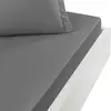 Sensei Maison Drap housse en percale de coton Galet 90x190 cm