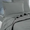 Drap plat en percale de coton  galet 180x290 cm