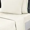 Sensei Maison - Drap Plat en Percale de Coton Soft Percale - 270x300cm - Ecru