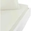 Drap housse en percale de coton Ecru 140x190 cm
