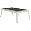Billard Steel Chene Sable Pieds Blanc Drap Gris Ardoise René Pierre