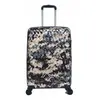 LYS - Valise Cabine polycarbonate camouflage vert 55x38x20 cm 4 Roues ...